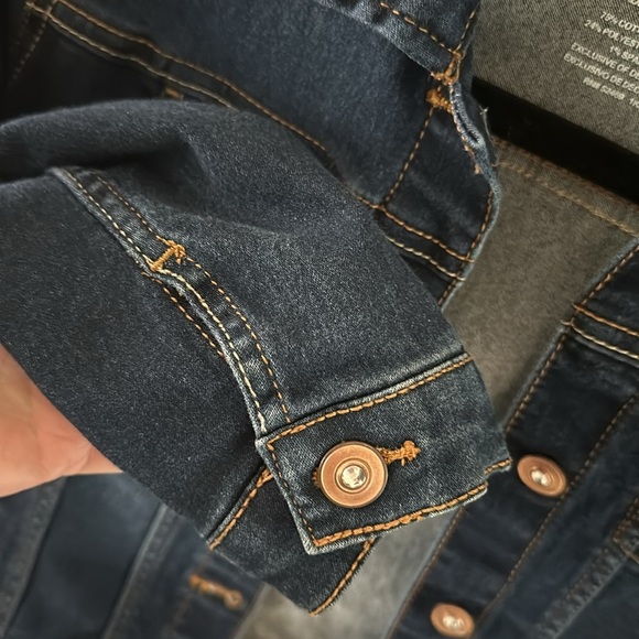 Like New! Wonder Nation Patchwork Denim Jean Jacket sz L (10/12) - Picture 9 of 11